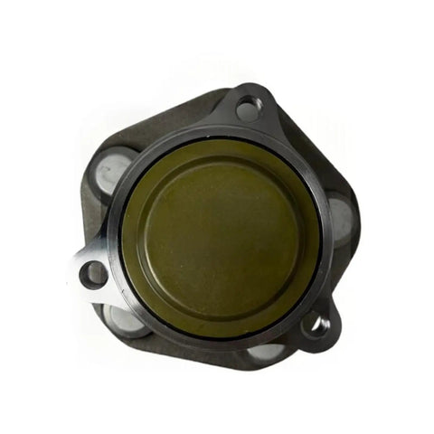 Straight Up Premium Front Wheel Bearing Hub Assembly Compatible With Tesla Model 3 And Model Y 2017 To 2025 Oem 104412200E top view with mounting holes.