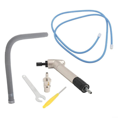 High Octane Pneumatic Air Die Grinder Tool Kit Hardcore 52500 Rpm Speed Machine components including hose, tool, and accessories.