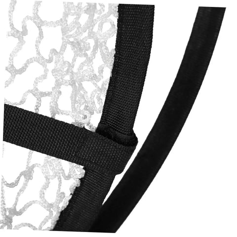 Close-up of the durable netting on the Dope Golf Chipping Net With Ball Return System And Hitting Mat For Backyard Practice