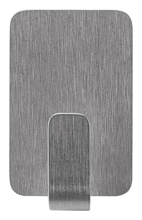 Small Stainless Steel Hooks Set With Eight Hooks And Ten Strips Holds Up To 0.5 lb Removable Self Adhesive Wall Hangers No Tools Needed
