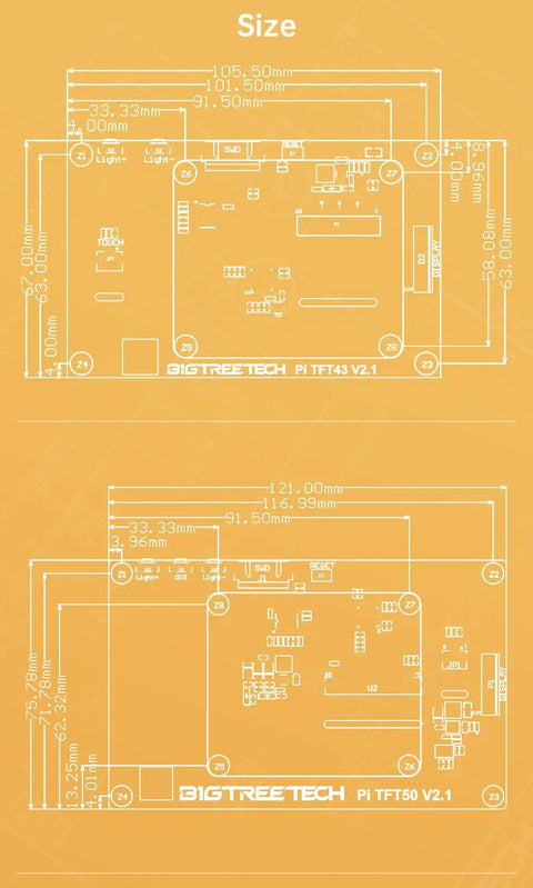 Five Inch HD TFT LCD Capacitive Touch Screen Display With Sharp 800x480 Dsi Panel and visible size and layout measurements.