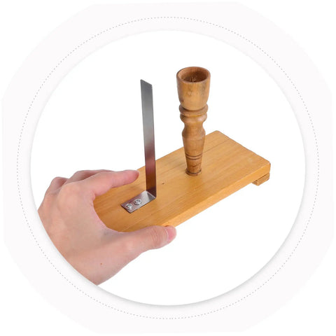 Pendulum Ball Inertia Demonstration Kit for Classroom Physics, wooden base with hand-held stand