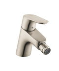 Focus Single Hole Bidet Faucet With Lever Handle In Brushed Nickel 1.5 GPM Built To Last Brass Construction No Sweat Install