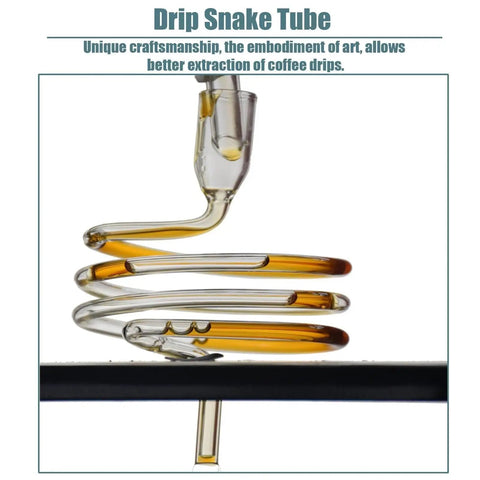 Drip Snake Tube for Top Shelf Cold Brew Maker With Slow Drip System For That Next Gen Iced Coffee Kick.