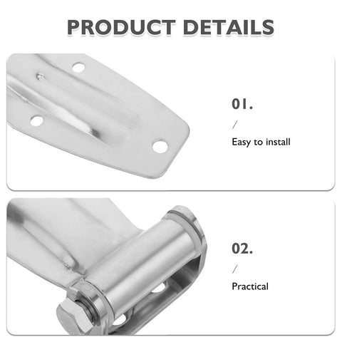 Beefy Heavy Duty Stainless Steel Truck Trailer Door Hinge 8x3.8x1 Inch With Easy Maintenance Design For Cargo Containers And Refrigerated Trucks Marine Grade Hardware Universal Fit And High Load Capacity, easy install