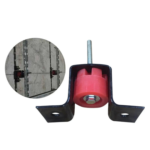 Vibration Isolator Hanger For Studio Equipment Wall Mount Bracket With Damping Mount Easy Install Stable Suspended Mount System Cuts Noise Transmission And Keeps Your Gear Quiet And Secure. wall mount bracket with red damping rubber and threaded bolt
