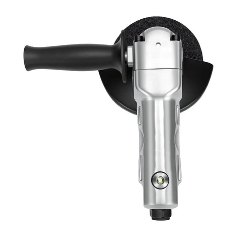 Top view of 5 Inch Pneumatic Angle Grinder Polisher 11000 RPM Air Tool with ergonomic handle.