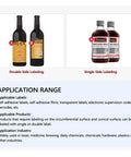 Killer Automatic Round Bottle Labeling Machine For Smooth Packaging Of 10 To 150Mm Containers Double Side Sticker Applicator with double side labeling examples.