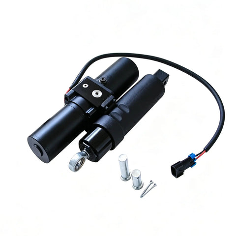 Heavy Duty Plug And Play Linear Actuator Replacing AUC10487 And AUC17282, with bolts and connectors for boom lift control.