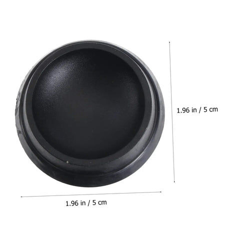 Tough As Nails Rubber Floor Cups With High Grip Non Skid Base For Rolling Office Chairs And Bed Wheels, top view showing size 1.96 in.