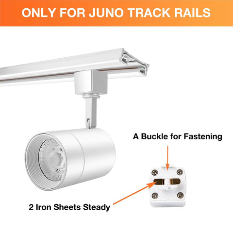 LED Track Lighting Heads For J Track System Dimmable Ceiling Fixtures For Wall Art 12W 800LM CRI90 3000K Soft White 4 Pack Black Finish