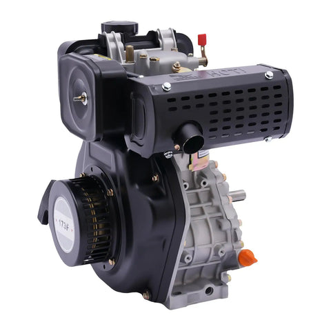 5HP Diesel Engine 4 Stroke 247cc Vertical Single Cylinder Air Cooled Manual Start Rugged Yet Reliable Ideal For Small Tiller