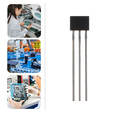 High Sensitivity Hall Effect Sensor Kit 40 Piece Pack For Industrial Motors And Lab Research To Nail Precise Magnetic Detection And Speed Sensing Capabilities, black 3-pin sensor