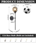 Sleek Smoke Grey Glass Globe Wall Sconce In Black Matte Finish With Slim Long Wall Mount Lamp Vintage Industrial Vibe dimensions