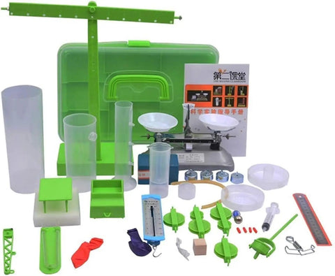 Hands On Physics Lab Kit For Liquid Pressure Depth Relationship, Pendulum Energy Conversion And Pulley System Mastery components