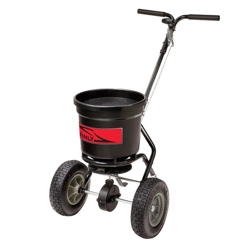 50 Lb Capacity Push Broadcast Spreader For Lawns And Gardens, Easy Push Handle, Durable Heavy Duty Frame, Model P20-500BH