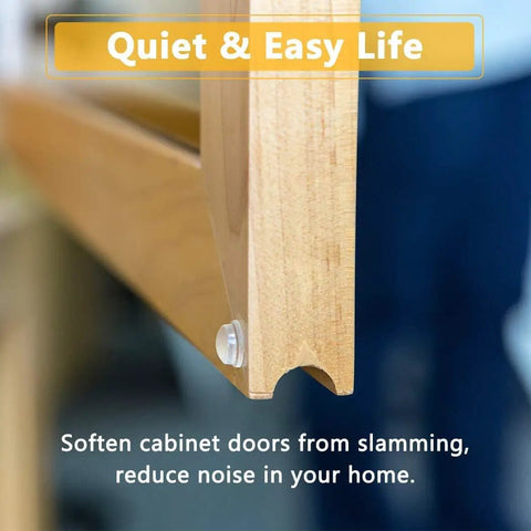 Smooth Closing 10 Pack Stainless Steel Cabinet Hinges For Half Inch Overlay Doors showing soft close mechanism on wooden cabinet.