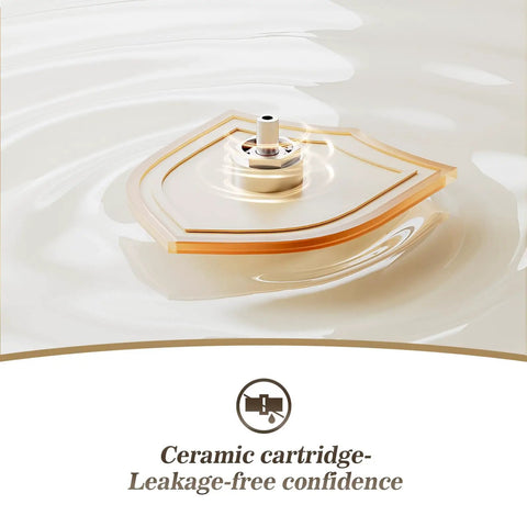 Ceramic cartridge demonstrating leakage-free confidence for Brushed Nickel Vanity Faucet With 4 Inch Centerset Or Single Hole Setup.