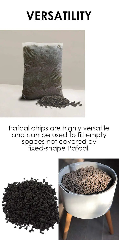 Bag and bowl of Organic Plant Sponge Chips For Indoor And Outdoor Use, Soil Replacement, 0.5kg Pack, versatile application shown