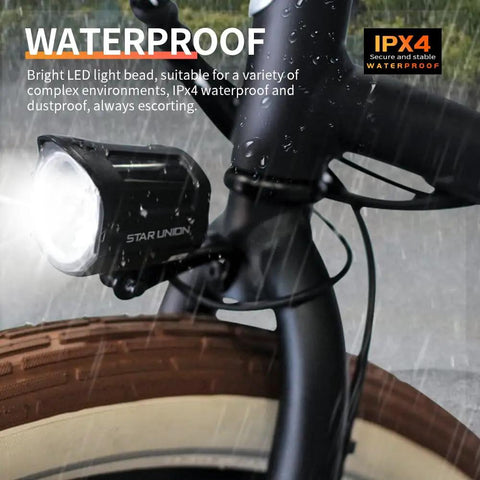 High Brightness LED Front Headlight For Night Riding On 12V To 60V E Bikes And Electric Scooters 2 Pin QD252 Waterproof