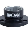 Built Tough HSK63 Needle Roller Bearing Tightening Fixture For CNC Tool Holders, black steel, 63mm size, secure clamping