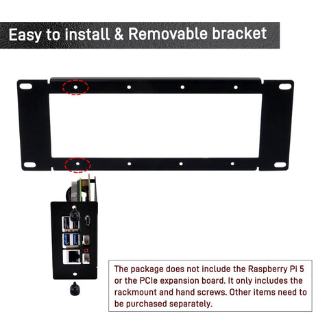 Heavy Duty 10 Inch 2U Rack Mount Bracket For Diy Projects Offering A Tight Space Saving Fit That Works Like A Charm With Popular Server Chassis For Smooth Buildouts, showing easy install feature.