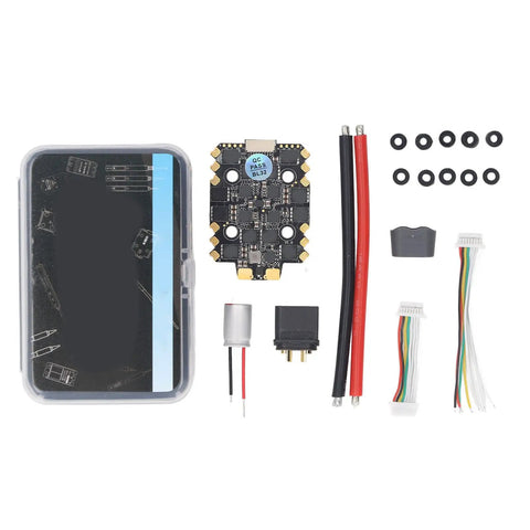 BLHeli 32 4 In 1 ESC For FPV Drones, Beefy 70A Continuous, 150A Peak, Pro Grade, accessories and packaging