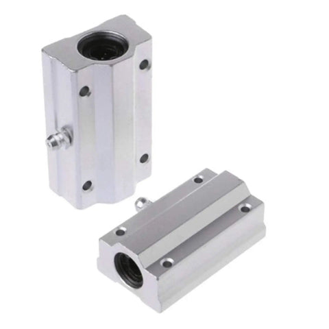 Pro Grade Linear Motion Bearing Slides SCS8LUU To SCS60LUU Range For CNC Parts And 3D Printers, High Precision Rails For Precision Machines, Smooth Low Friction Guides For CNC Milling And DIY Projects, SCS12LUU Compatible, aluminum bearing block