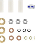 18mm Piston Kit Ceramic Plunger Repair Kit For AR Pump Series RK RKA RKV XRCA XRV XRCV Includes O Rings Backup Rings