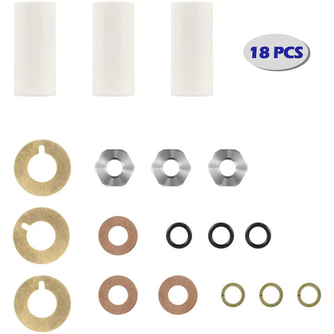 18mm Piston Kit Ceramic Plunger Repair Kit For AR Pump Series RK RKA RKV XRCA XRV XRCV Includes O Rings Backup Rings