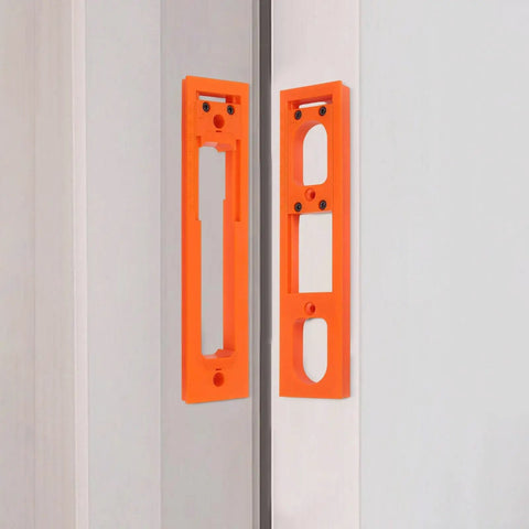 Hydraulic Door Hinge With Soft Close, Invisible Door Hinge for 90 Degree Automatic Door Closures on white surface