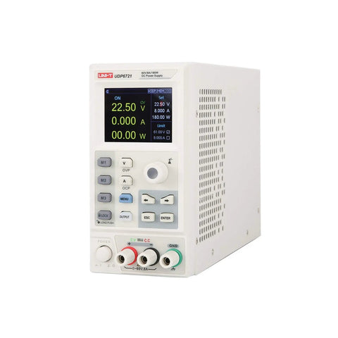 180W DC Bench Top Power Supply 0-60V 0-8A With 2.8 Inch TFT Display Compact Pro Grade Lab Power Supply For DIY Projects And Precision Output To Sensitive Circuits, front view