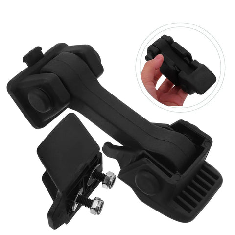 Heavy Duty Rubber Toggle Latch M6 And M8 Black Cabinet Catch For Truck Toolbox With Vibrations Buffer Quick Install Buckle Replacement, black rubber latch