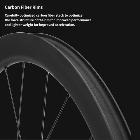 Carbon Fiber Road Wheelset Pro Grade 700C Center Lock Disc Brake Thru Axle 100 And 142mm Front And Rear Ultralight 60mm Rim