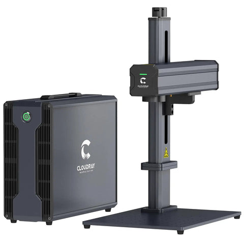 60W JPT MOPA Fiber Laser Engraver For Color Marking And Metal Engraving, High Speed 10,000 mm Per Second, 110X110Mm Work Area, Includes 2 F Theta Lenses, Class 2 Safety, Pro Grade Laser Engraving Machine For Metals