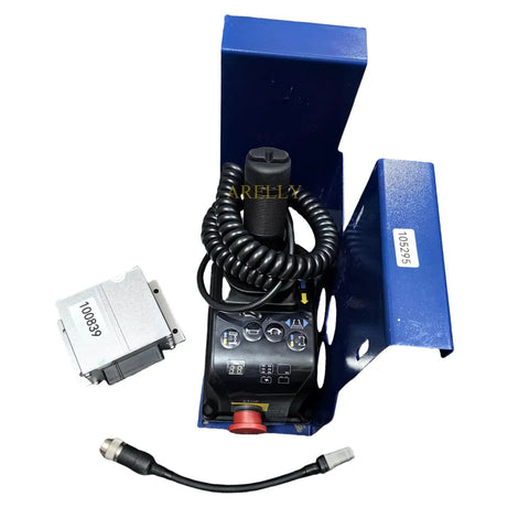 Heavy Duty Control Box Update Kit Making A No Sweat Swap For Genie Gen One Through Five Scissor Lifts shown with main control box and wiring.