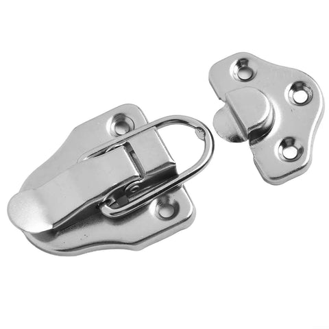 Heavy Duty Antique Iron Duckbill Toggle Latch Silver Hardware Adds Rustic Vibes And Solid Security To Vintage Wood Cabinet Switches For A Cool Vintage Look, silver metal close-up