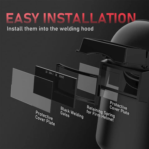 Lightweight Durable Flip Front Welding Helmet With Sugar Scoop Pipeline Hood And Mask installation guide.