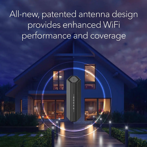 WiFi 7 Router For Turbo Home Network - Standalone Router Only (Modem Required) With 2.5 Gig Ethernet - RS90 by modern house at night