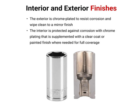 3/8 Inch Drive Semi-Deep 6-Point Socket 10 MM Metric For Auto, Truck And Workshop Use, Chrome Plated Exterior With Large Readable Markings, Heavy-Duty Pro-Grade Tool, Model SHD14110 showing interior and exterior finishes with corrosion-resistant chrome plating