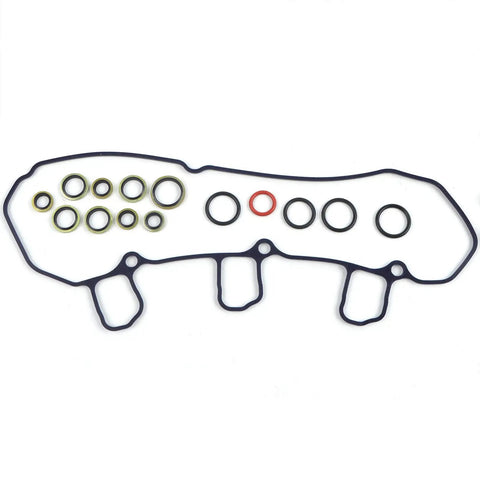Straight Bolt On 3tnv70 Engine Overhaul Gasket Kit Ym11951501330 for Yanmar includes multiple seals and o-rings for diesel maintenance.