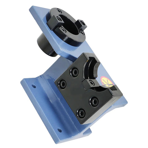 Universal CNC Tool Holder Tightening Fixture For Worktable Lightweight Compact Clamp For Horizontal And Vertical Tooling Rock Solid Tooling Jig That Fits Workbenches And Tool Carts Easy Setup And Steady Clamping, blue metal clamp