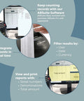 Mixed Bill Value Counter For Cash Handling No Fuss Bank Grade Denomination Counter Machine With 5 Point Counterfeit Detector Count