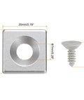 Ten Pack EU Standard T Slot End Caps for Aluminum Extrusion 7mm Diameter 20x20mm Silver Quick Fit Pro Grade