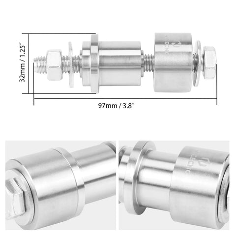 Precision PDS Shock Heim Joint Press Tool Bearing Replacement Kit dimensions 32mm by 97mm, stainless steel design for durability.