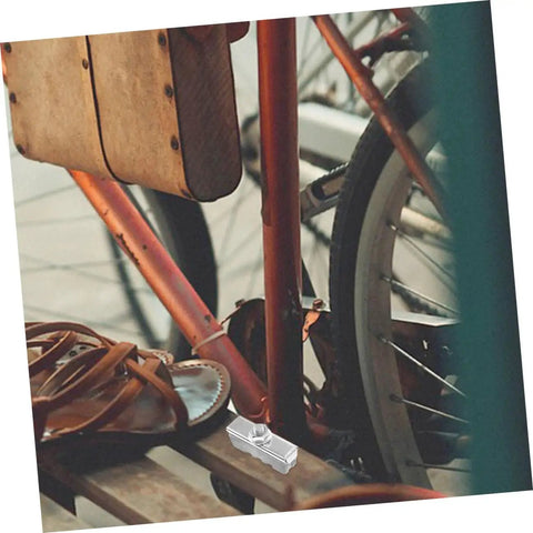 Rock Solid Rear Disc Brake Pads For Mechanical Road And Gravel Bikes easy to swap design installed on a bicycle.