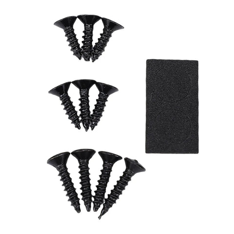 Screws included with Spring Self Closing Cabinet Hinge For 1/2 Inch Overlay Framed Cabinets Matte Black Steel With Screws
