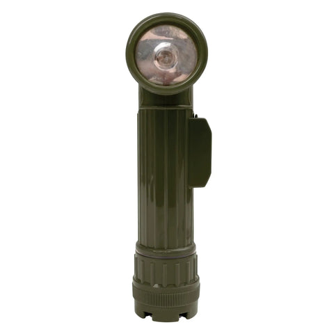Versatile D-Cell Flashlight With Multi Mode Switch And Morse Code Signaling Water-Resistant High Impact Plastic Body