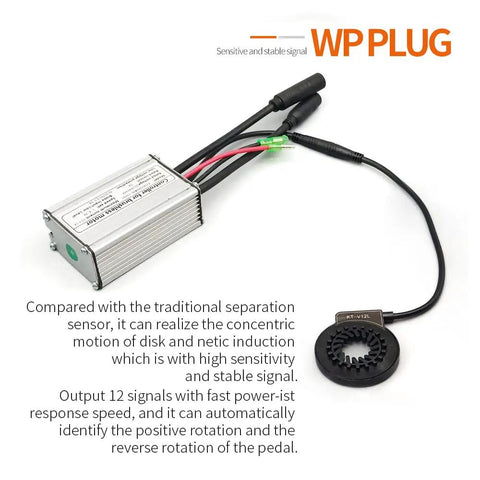 KT V12L And VL12R Pedal Assist Sensor Kit for Electric Bikes with waterproof plug and sensitive signal design.