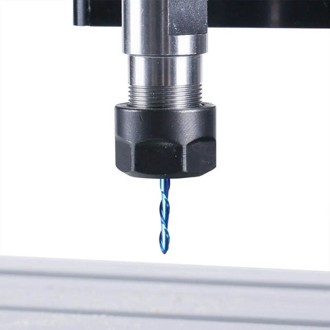 Nano Blue Coat Ball Nose End Mill Set For CNC Router Bits, 10 Pieces Spiral Upcut, One Eighth Inch Shank, Two Flute Mill, High Precision 3.175mm Shank, 17mm Cutting Edge, 38mm Overall Length, Ideal For 3D Relief Carving And Engraving